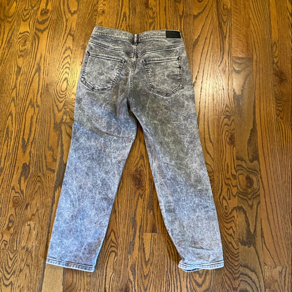 Super high waisted express mom jeans black acid wash - Picture 4 of 6